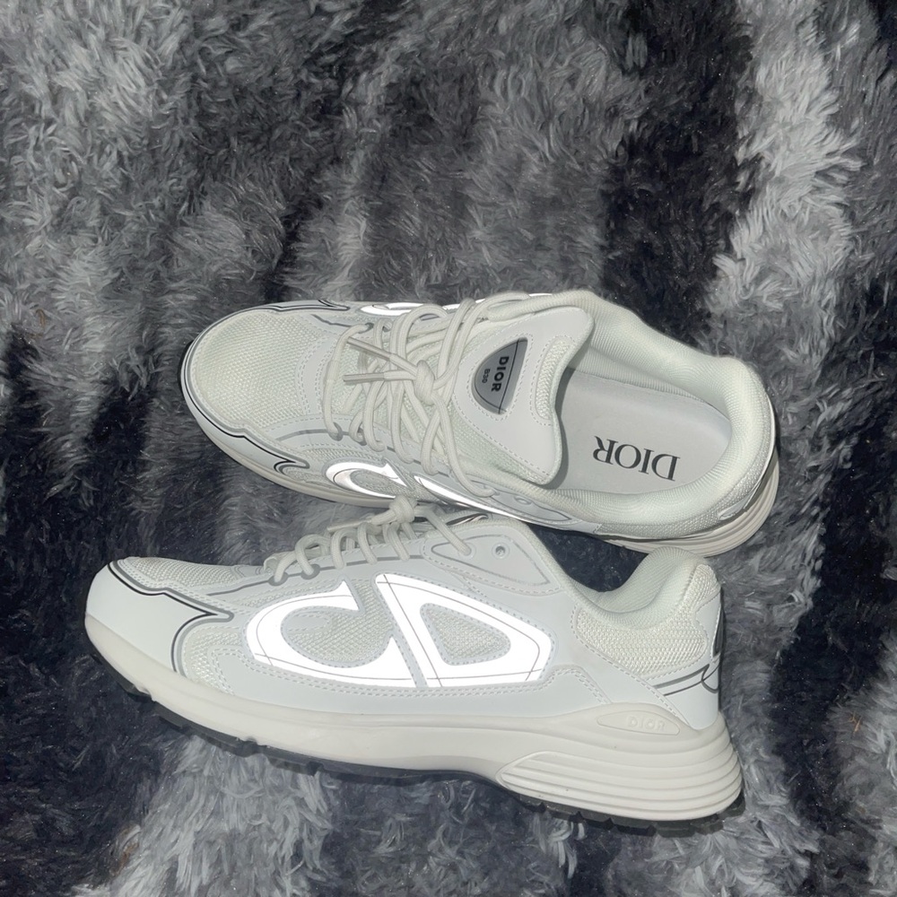 Dior Reflective White Sneakers